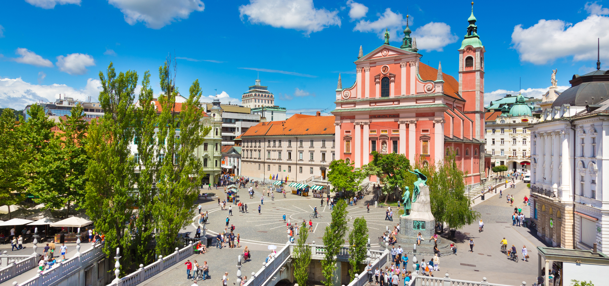 Slovenia Ljubljana Preseren Square