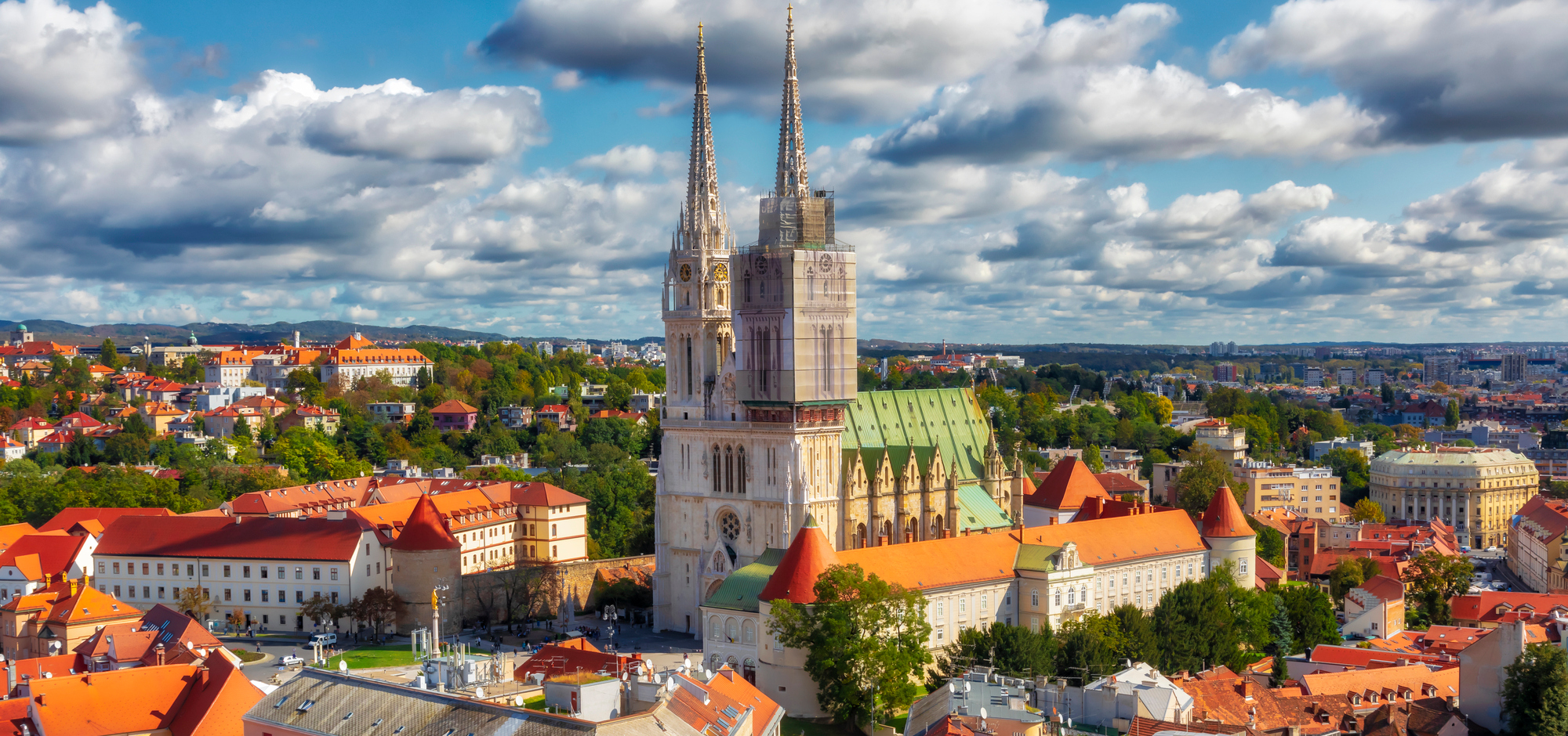 Croatia Zagreb Cathedral on Kaptol